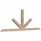 Ekena Millwork Saratoga Smooth Timber Gable Bracket, Douglas Fir, 96"W x 36"H x 3 1/2"D x 3 1/2"F, 9/12 Pitch GBW096X36X0404SAR00SDF - alternate 4